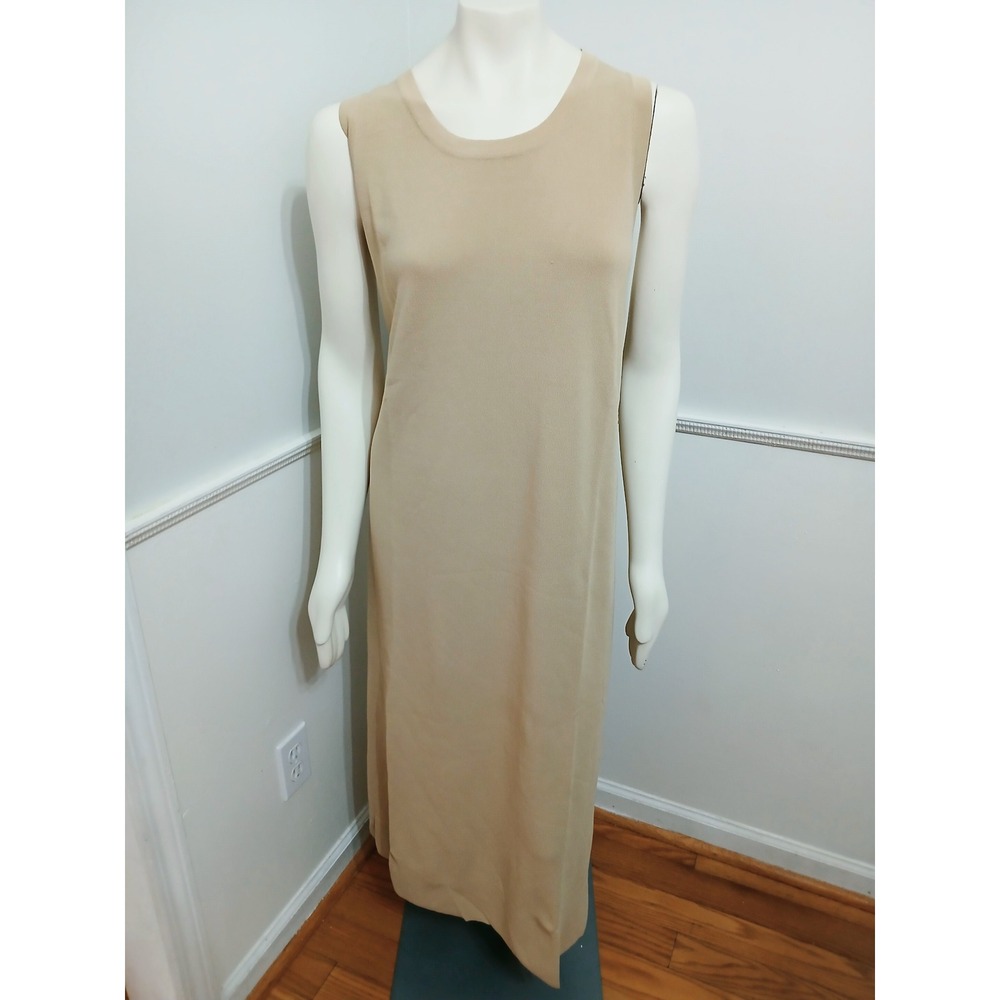 The Drop Gabriela Ribbed Midi Tank Dress Tan 4X New - Picture 3 of 8